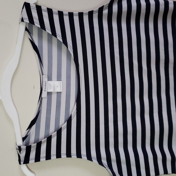 Dressbarn striped summer tank top, coastal nautical vibes, women's medium - Picture 2 of 8